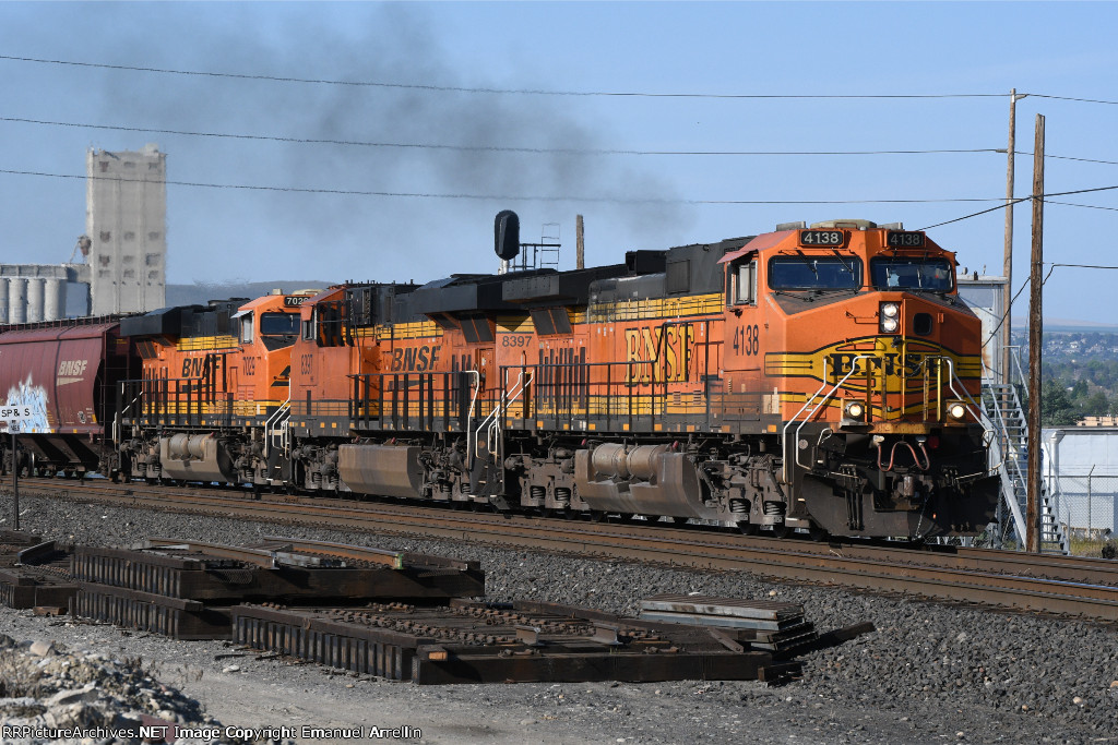BNSF 4138, 8397, & 7029